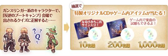 リベリオン実装記念特製CD&アイテムGETキャンペーン