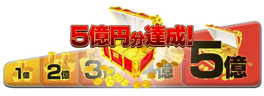 総額最大5億円分プレゼント DMM GAMES 5周年記念感謝祭